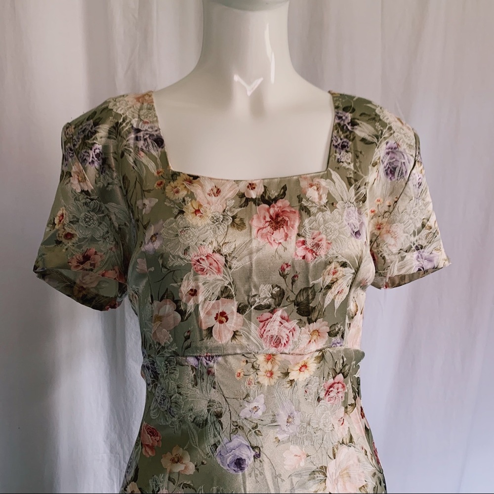 Vintage 90s Floral Maxi Dress